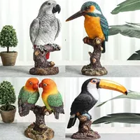 Creative Simulation Color Parrot Love Bird Toucan Ornaments
