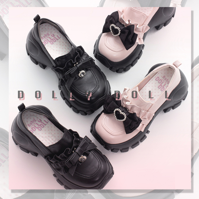 taobao agent Li Li Dou [You Sauce] Original JK Uniform Shoes and Poor High -Hee High Heel Bow can dismantle Way Daddy Shoes