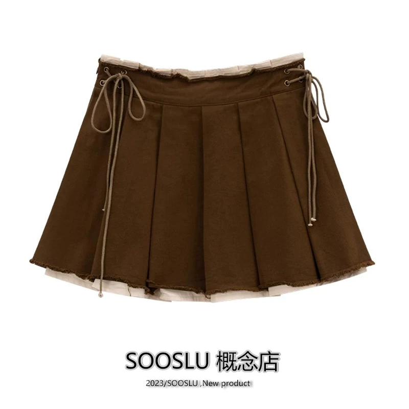 SOOSLU 鍋囦袱浠剁粦甯﹁璁″崐韬濂崇瀛?023骞存柊娆炬樉鐦︾櫨瑜惰鐭娼