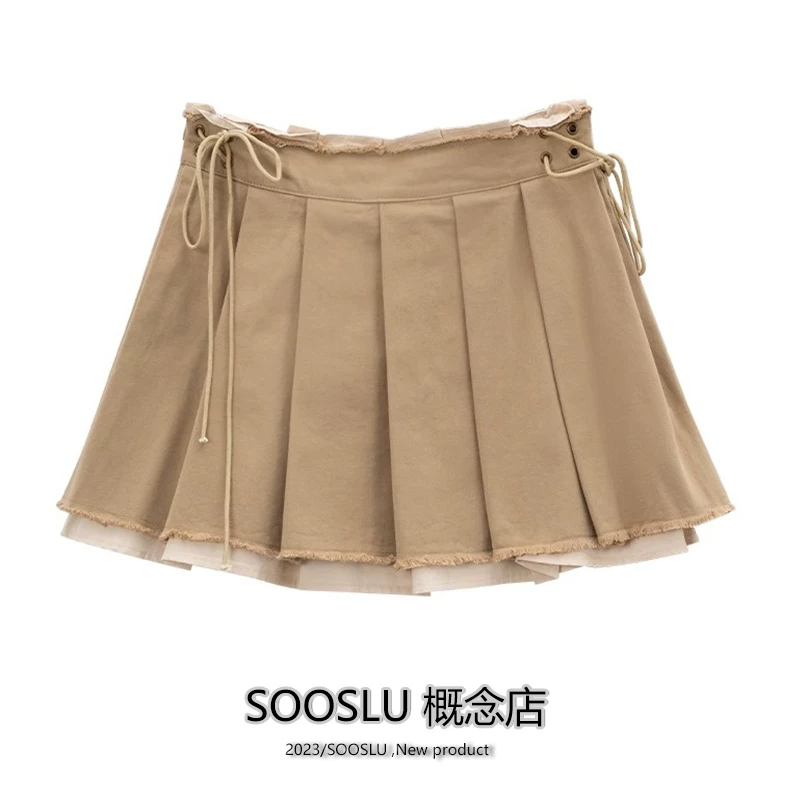SOOSLU 鍋囦袱浠剁粦甯﹁璁″崐韬濂崇瀛?023骞存柊娆炬樉鐦︾櫨瑜惰鐭娼
