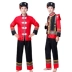 New Miao trang phục nam Zhuang trang phục dành cho người lớn Tujia Yi dân tộc thiểu số quần áo biểu diễn múa