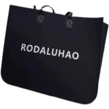 Модная вместительная и большая черная сумка на одно плечо подходит для мужчин и женщин, английский