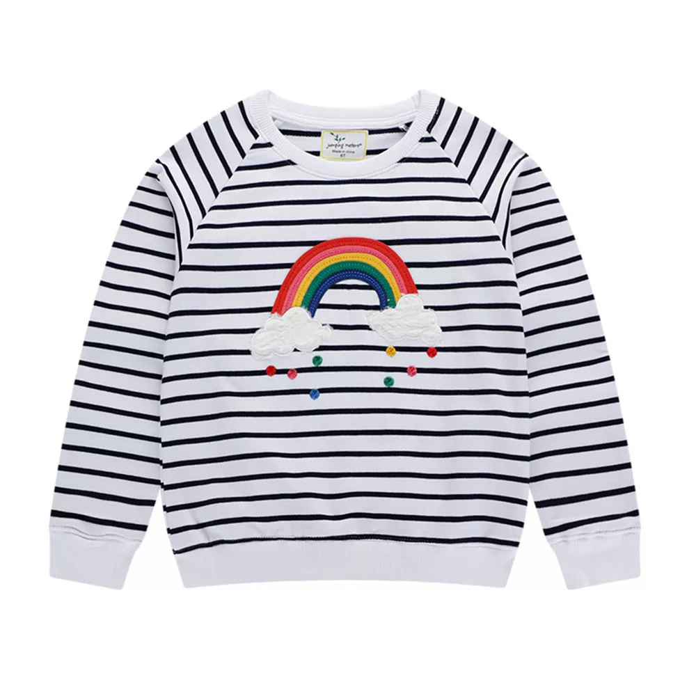 [Юные девочки Sweatshirts с cartoon принтом милые]
