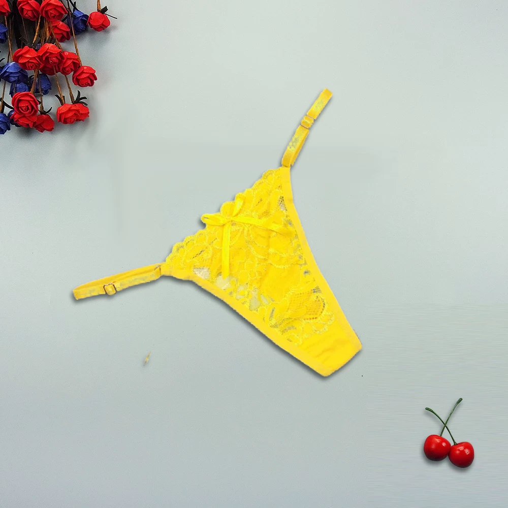 3 шт./набор женщины sexy thong трусики кружевные прозрачные