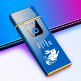 Креативная ветрозащитная электронная зажигалка с usb-зарядкой подходит для мужчин и женщин для друга, китайский гороскоп, делается под заказ
