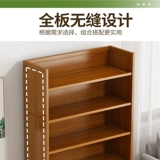 Книжная полка, простой книжный шкаф, настольная многослойная система хранения из натурального дерева