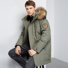 Пуховик мужской men's winter white duck