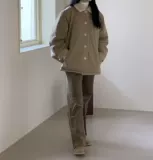 Корея Dongdaimen Gabrielle1110213 Хлопок 100%Cordy Cordy Relief прямые повседневные штаны