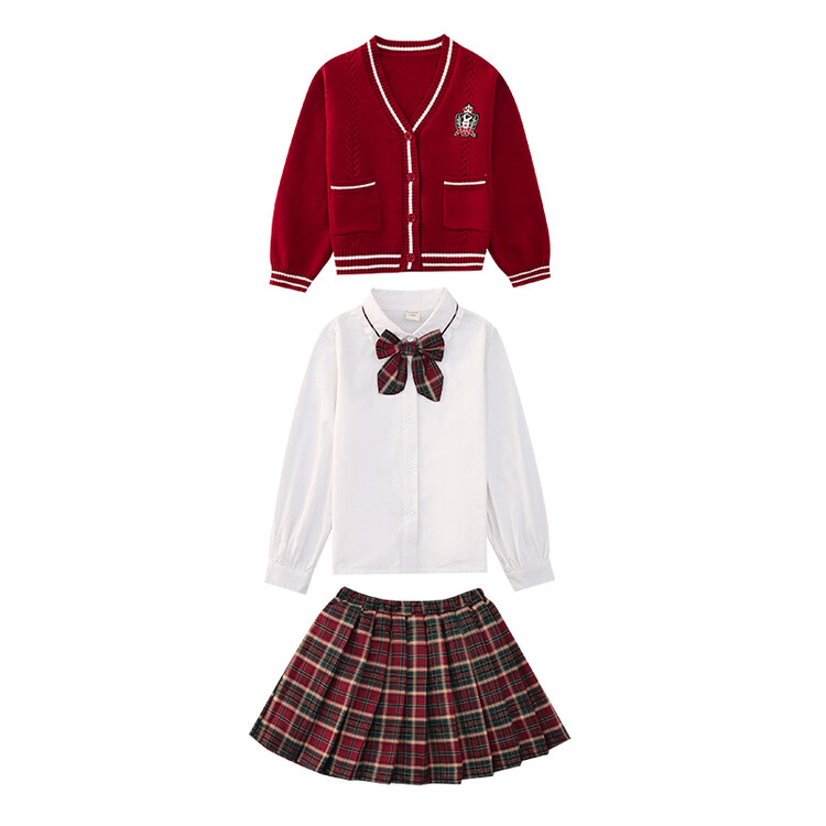 JK Uniform Dress Original Autumn and Winter Pleated Skirt 12 Years Old Children Female Students College Style Girls Full Japanese Style