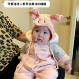 Детская демисезонная хлопковая милая ветрозащитная шапка для раннего возраста для выхода на улицу, в западном стиле