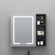 Ánh sáng không gian sang trọng Aluminum Tủ phòng tắm thông minh Tủ phòng tắm một mình treo tường -kiểu nhà vệ sinh tủ lưu trữ tủ gương