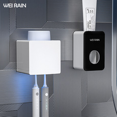 Зубная щетка дезинфицирующее средство 牙刷牙杯置物架消毒杀菌消毒器智能紫外线牙膏收纳架子防牙刷杯子