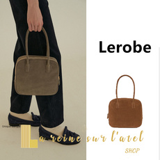 чемодан 现货秒发 lerobe小方包 春夏麂皮托特包 简约气质高级感手提包女