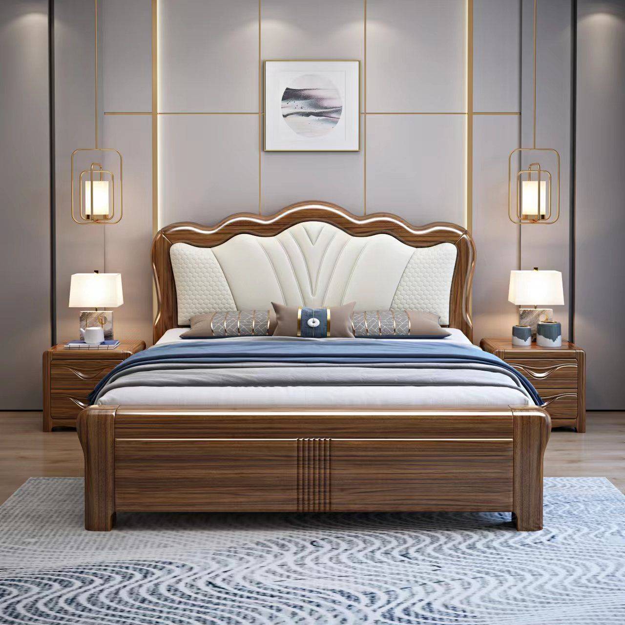 厂家定制批发宿舍公寓单层实木床简约现代1.5米卧室单双人松木床-阿里巴巴
