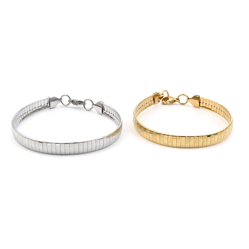 1PC 304 Stainless Steel Bracelets For Men Women Jewelry Silv