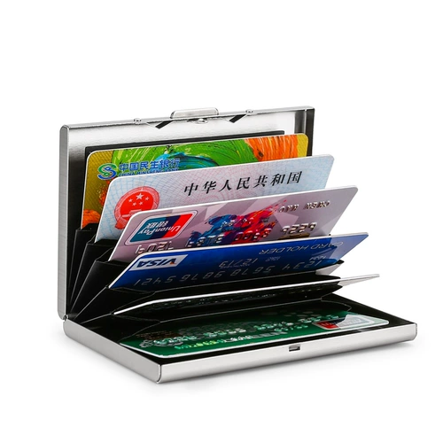 Универсальный картхолдер из нержавеющей стали, изысканная портативная металлическая сумка через плечо, анти-кража, коллекция 2022, популярно в интернете