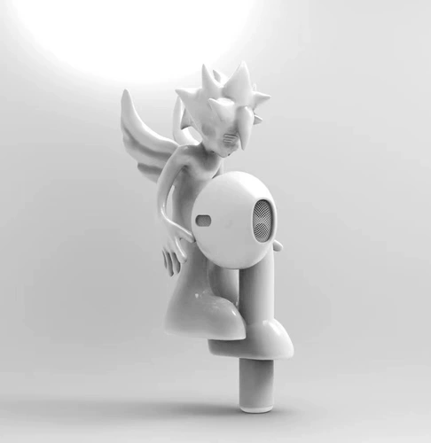 Shisukan & Zaneyu Cloud Angel подходит для полной модели Airpods Accessories 3D -печать подвесные аксессуары