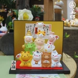 Японская окрашенная копилка, на удачу