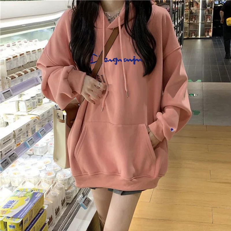 Demi-season hoody, warm jacket, Japanese version, for beloved, oversize, increased thickness