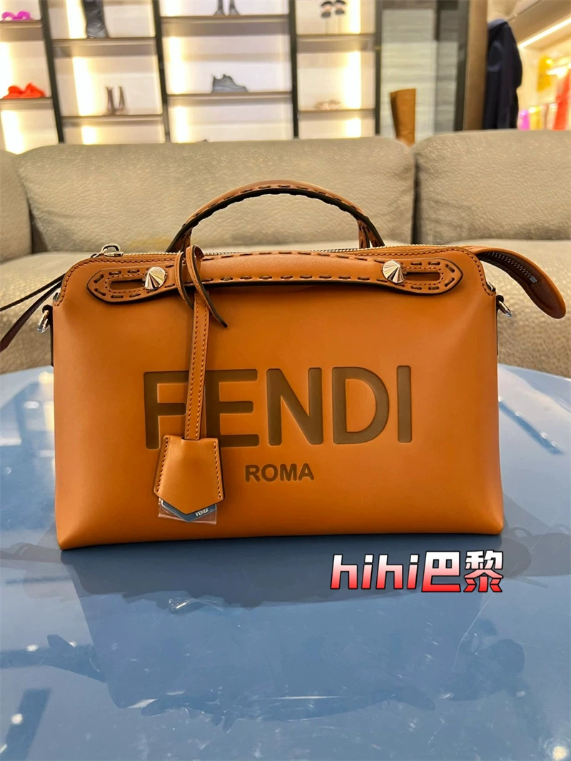 Французская настоящая FEND ?? I/Finfish Di Girl Bags Blue Cold Leather культовая сумка для тела