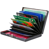 Металлический ультратонкий антимагнитный картхолдер из нержавеющей стали для водительских прав подходит для мужчин и женщин с гравюрой, анти-кража