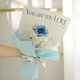 Плетеный трикотажный набор материалов, плетеная барсетка, «сделай сам», Таиланд, розы, букет