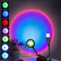 USB LED Sunset Lamp Night Light Projector Photography Wall A