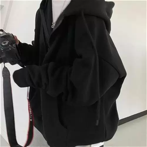 ЖЕНСКИЕ ХОРАНЖУКА стильные худи на молнии Oversized однотонные P