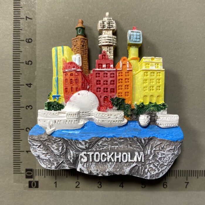 Creative commemorative painted strong magnet, fridge magnet