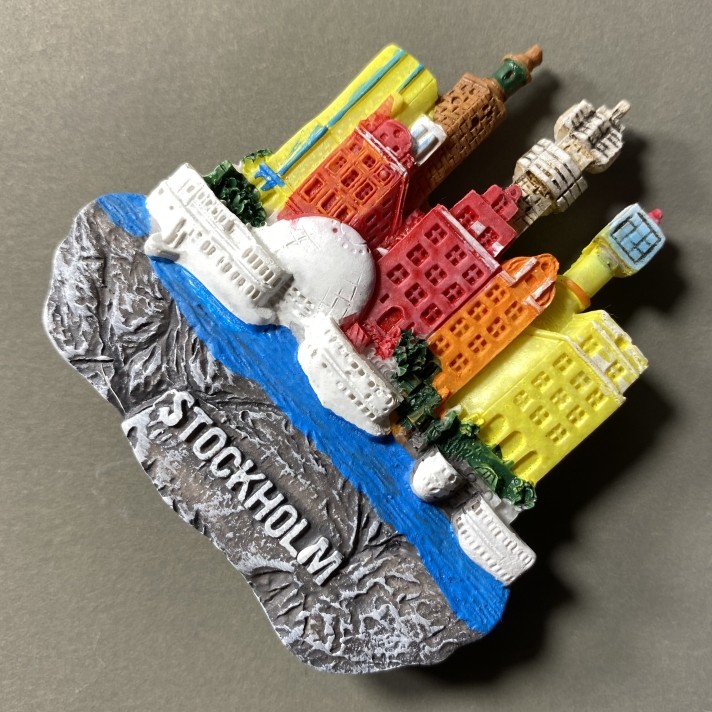 Creative commemorative painted strong magnet, fridge magnet
