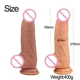 Сексуальное мягкое силиконовое пенис реалистичный дилдо для женщин Большой фальшивый