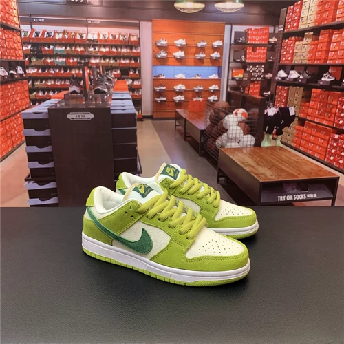 Nike Женская обувь Dunk Low Green Apple Green Vocal Low Men's Men's Riding Casual Board Shoes DM0807-300
