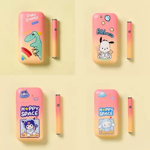 Милый мультяшный портсигар, зажигалка, универсальный портативный комплект с зарядкой для друга