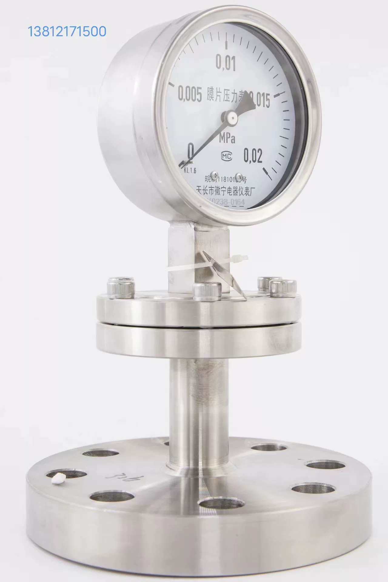 đồng hồ áp suất âm Đồng hồ đo áp suất màng chống rung bằng thép không gỉ đồng hồ gas tasco đồng hồ áp suất khí 