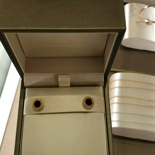 Bvlgari/Bulgari Bvlgari Bvlgari круглый пирог с серьгами с розовым золотом розовое золото серьги с бриллиантами