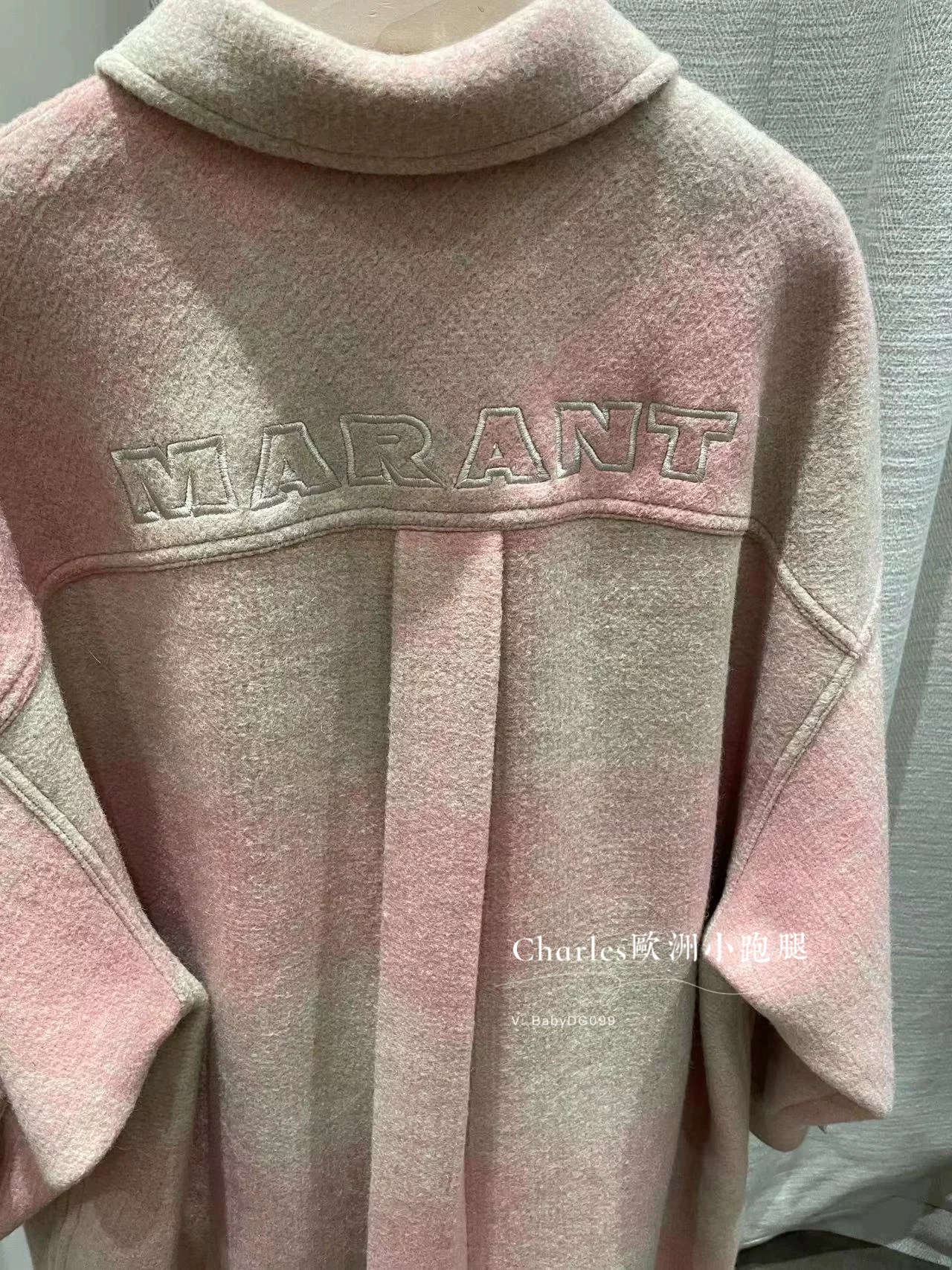 Isabel Marant осень и зима звезда тот же шерсть один дифференциал свободный свободный свободный длинный mao woors пальто
