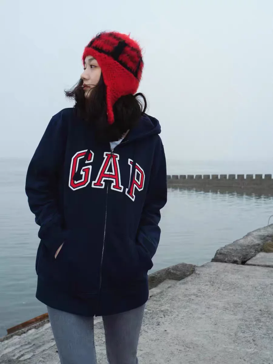 Gap, Tide, демисезонный толстовка для мужчин и женщин, теплый кардиган, спортивное худи, оверсайз, для любимых