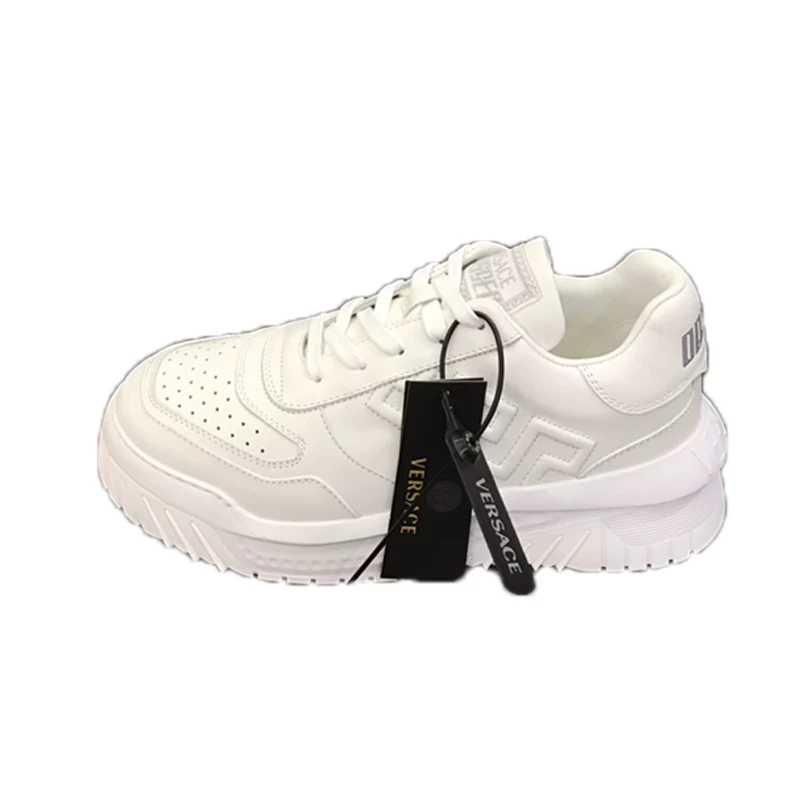 Дышащие спортивные брюки Versace для отдыха, новая коллекция, натуральная кожа