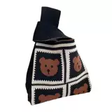 Трикотажная брендовая универсальная сумка через плечо для отдыха, популярно в интернете, японские и корейские, в корейском стиле