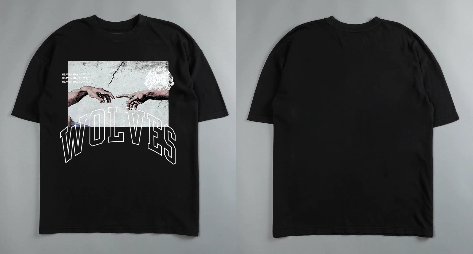 [Darc Wolf Спорт футболки Oversized графика DTG печать техника]