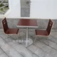 Один стол, два стулья из нержавеющей стали (Sabili)