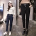 2018 làn sóng mới phiên bản Hàn Quốc của quần jeans lửng nữ quần hậu cung sinh viên