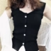 Mùa hè 2019 phiên bản Hàn Quốc của áo sơ mi mới tay áo vest không có dây lưng cẩn thận máy móc của phụ nữ mặc áo sơ mi bên ngoài mặc - Áo ba lỗ