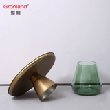 Ganglong Nordic Creative Designer Круглый журнальный столик -Board House Club Fashion Glass Corner Несколько металлических комбинаций