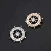 Xu hướng đơn giản đầy đủ kim cương hợp kim bánh lái trâm cài áo của phụ nữ áo lụa lụa pin pin phụ kiện thời trang - Trâm cài