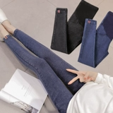Осенние джинсы для беременных, тонкие модные летние штаны, карандаш, леггинсы, свободный крой, большой размер