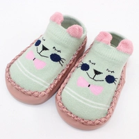 Пара светло -зеленых котят [мягкий нижний анти -скольжение]