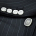 ZBTO nam mặc cổ áo len màu xanh nước biển sọc dọc mỏng phù hợp thời trang giản dị phù hợp với công việc phù hợp với bộ đồ - Suit phù hợp