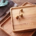 {木 苼} Khay đăng nhập gỗ sồi nhập khẩu Khay gỗ hình chữ nhật không khay sơn Pizza chiều trà kungfu Tấm