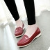 Bốn mùa mưa khởi động nữ nông miệng thấp để giúp tăng giày không thấm nước Hàn Quốc non-slip dành cho người lớn ống ngắn nêm với mưa khởi động peas cao su giày giày dép đi mưa thời trang Rainshoes